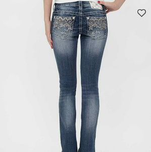 Miss Me size 26 boot cut Aztec Tribal bling jeans